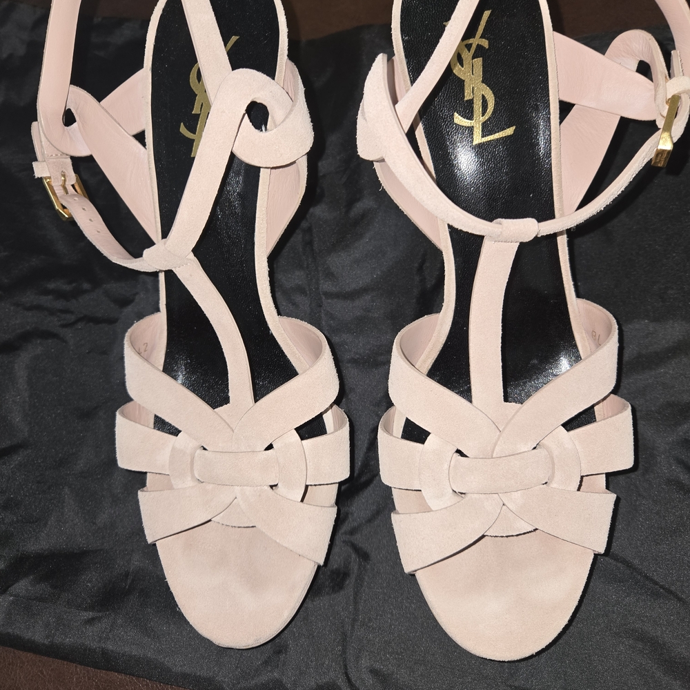 Yves Saint Laurent Women's Pink Strappy Sandals